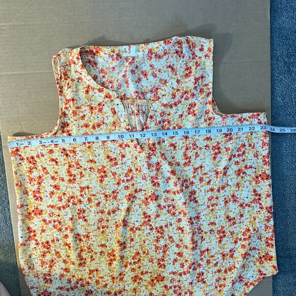 🌼 Maurices Sleeveless Floral Blouse Top XXL 🌼 - Picture 8 of 10